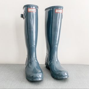 Hunter original high gloss rain boot size 6